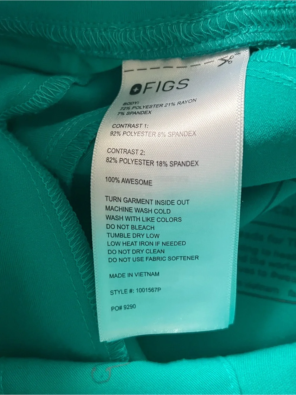Figs Lagoon Isabel Wide Leg Scrub Pants - Picture 3 of 3